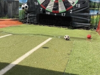 Fuß-Darts Low Budget